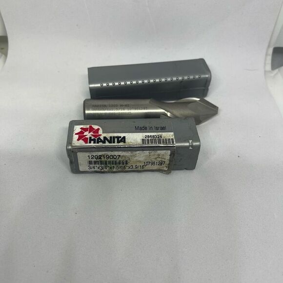 Hanita Chamfer End Mill 3/4” DIA 1 5/16” LOC 2 Flute Cobalt 1202 M-42 3/4 X 3/4 - Picture 1 of 8